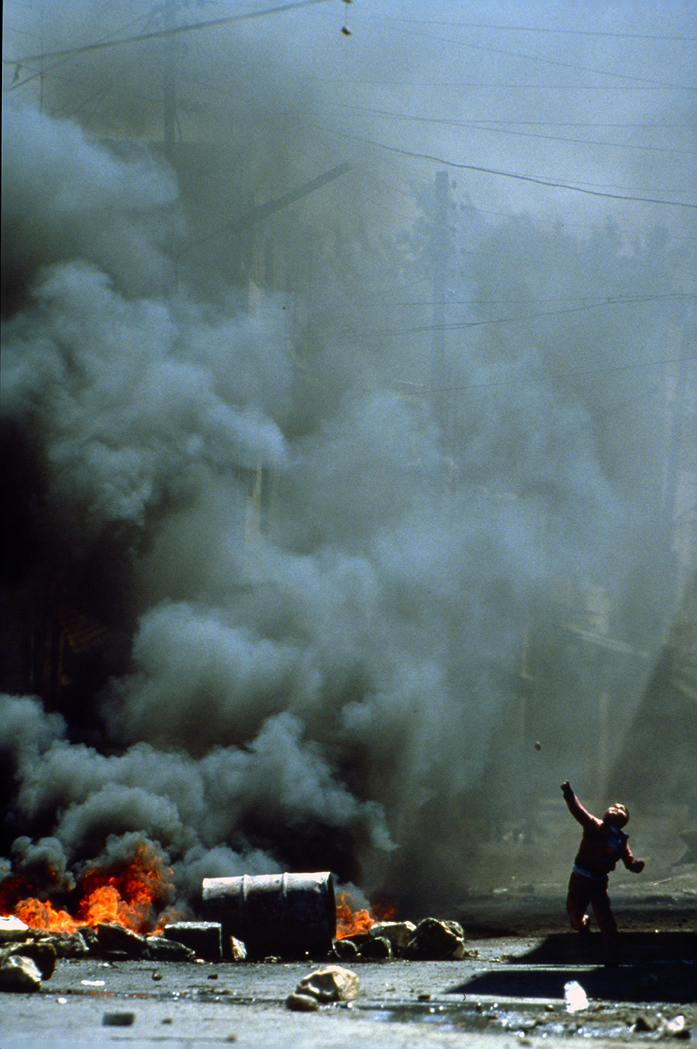 Ramallah 1988, first Intifada. Photo by George Azar
